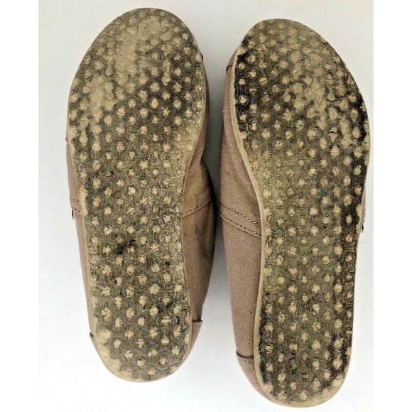 Women's Tan Classic Toms Size 7 With Patterned Inside - Picture 6 of 7